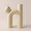 Vaso Decorativo in Ceramica “Cat U-Shape” – Design Minimal e Aesthetic