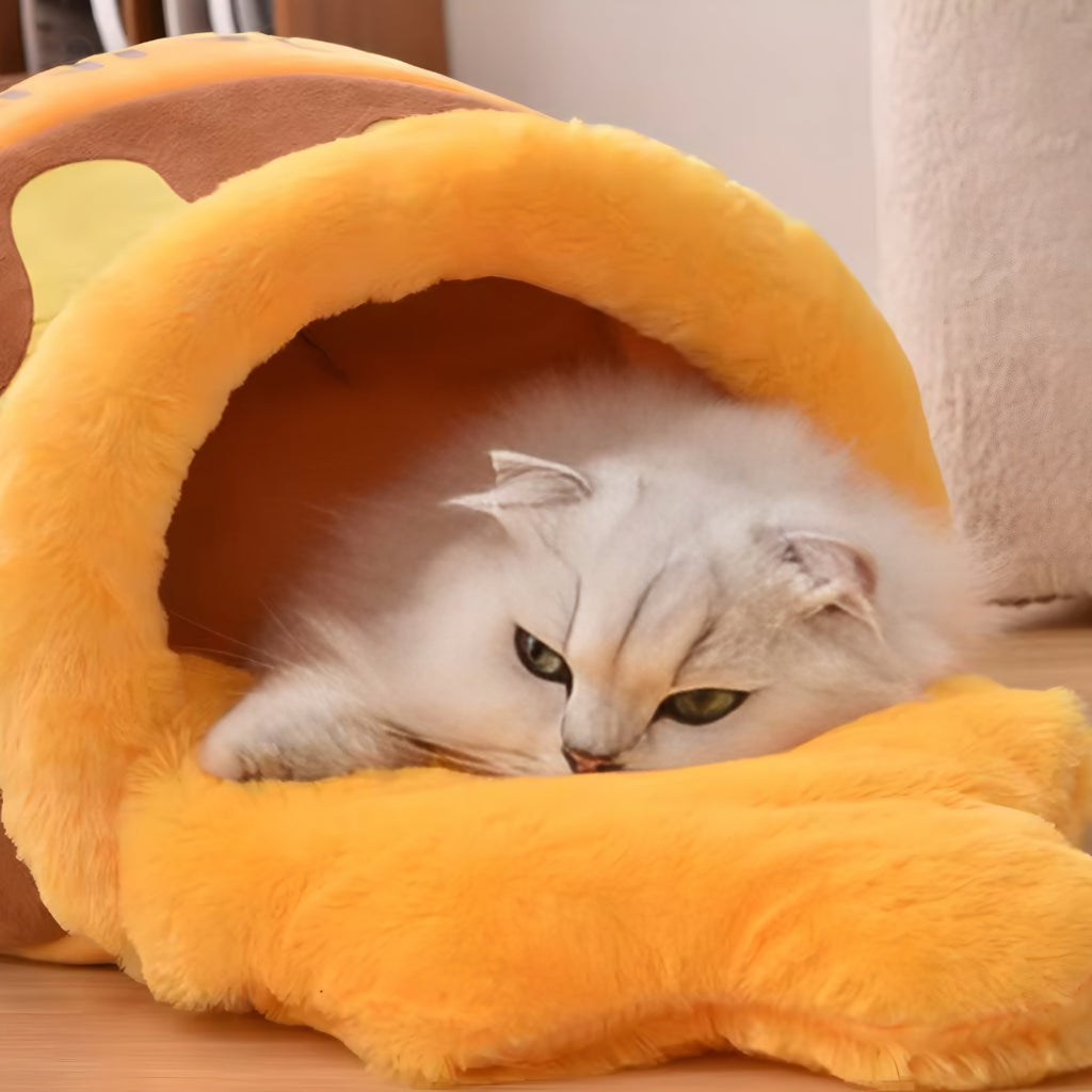 Cuccia per Gatti “Honey Jar” – Morbida, Calda e Super Cozy