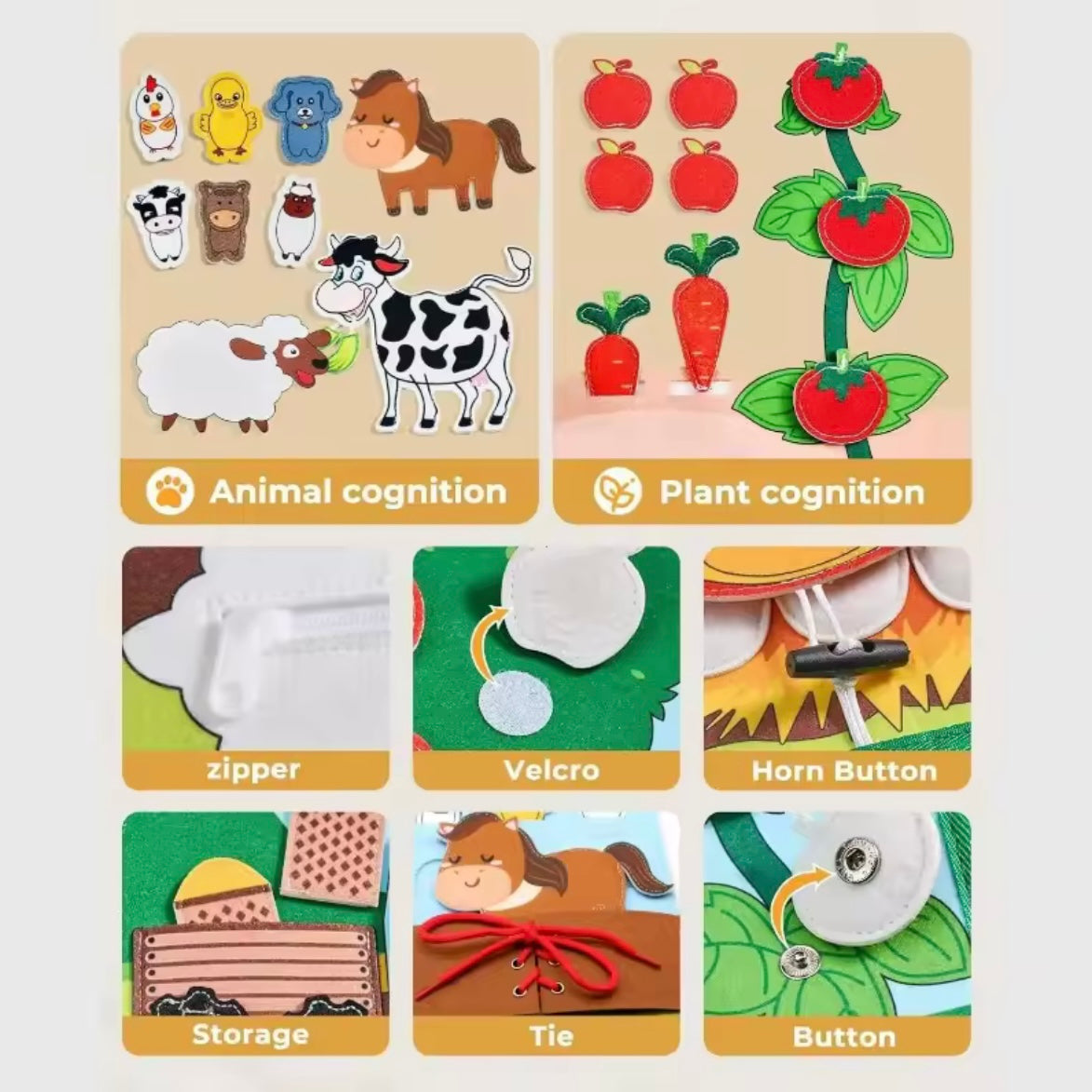 Libro Sensoriale Montessori – Impara Giocando Ogni Giorno