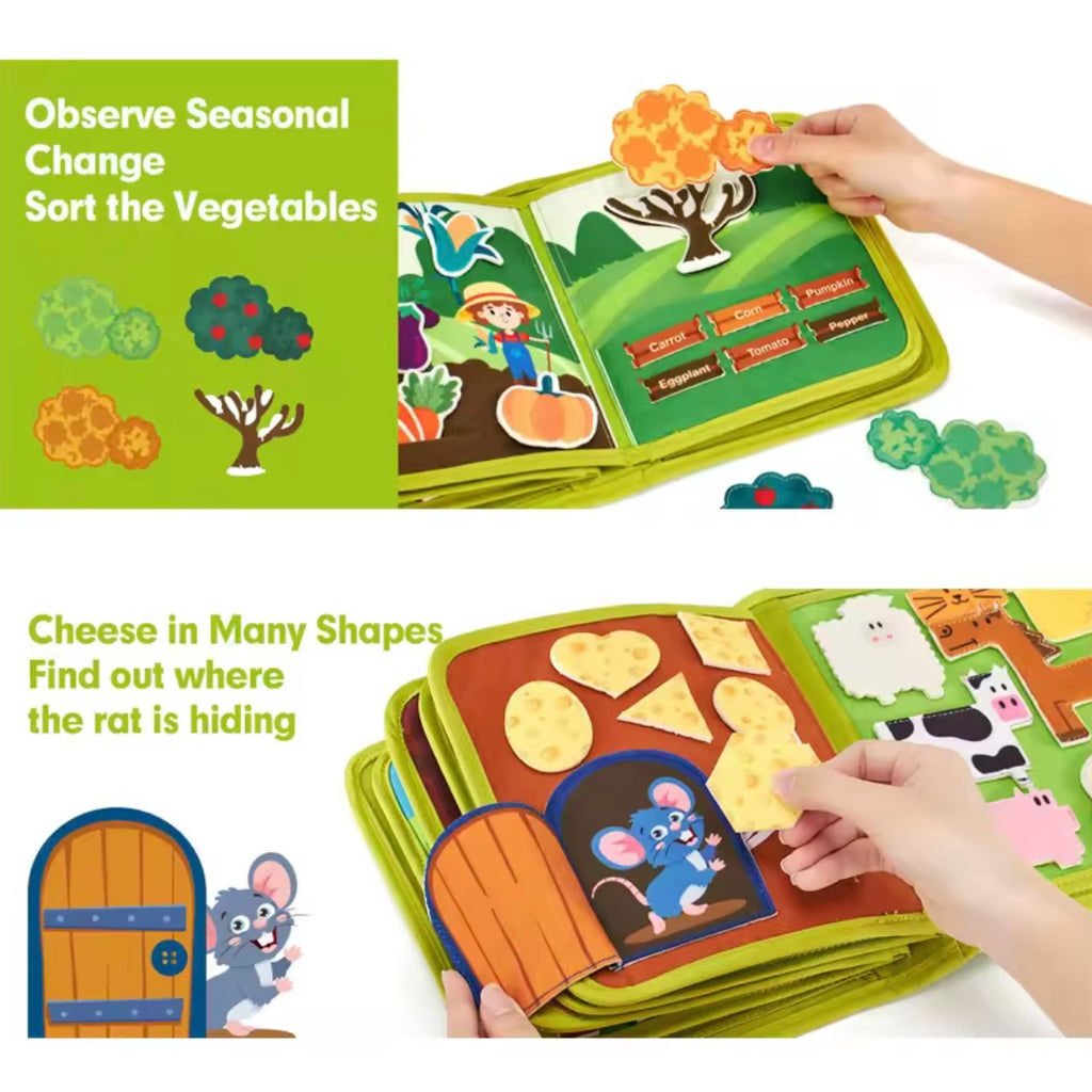 Libro Sensoriale Montessori – Impara Giocando Ogni Giorno