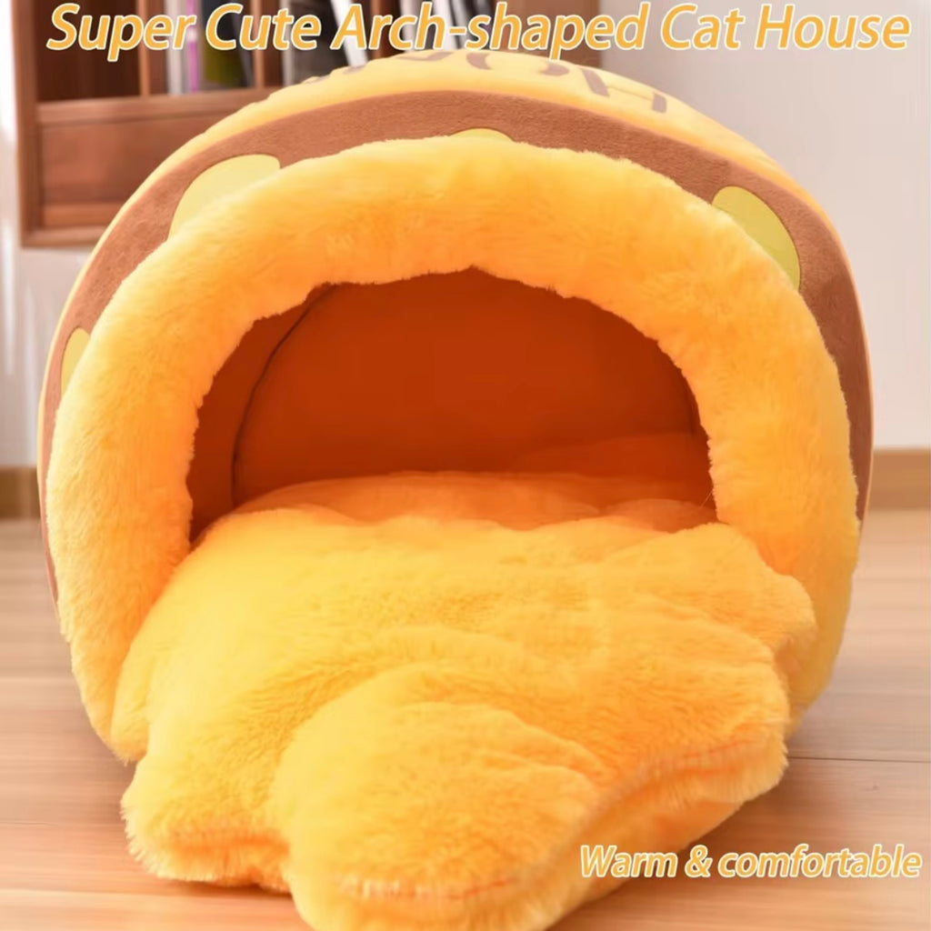 Cuccia per Gatti “Honey Jar” – Morbida, Calda e Super Cozy