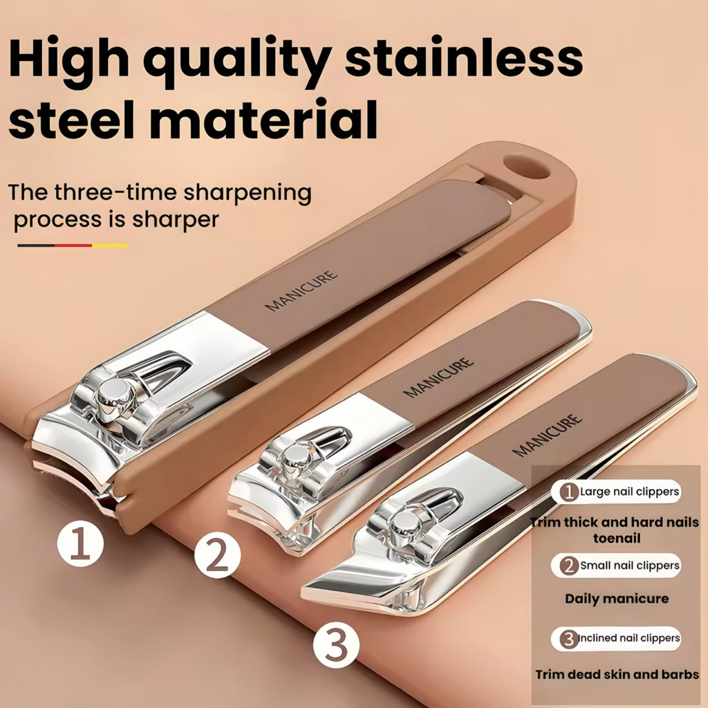 Kit Manicure Professionale in Acciaio Inox – Completo e Portatile