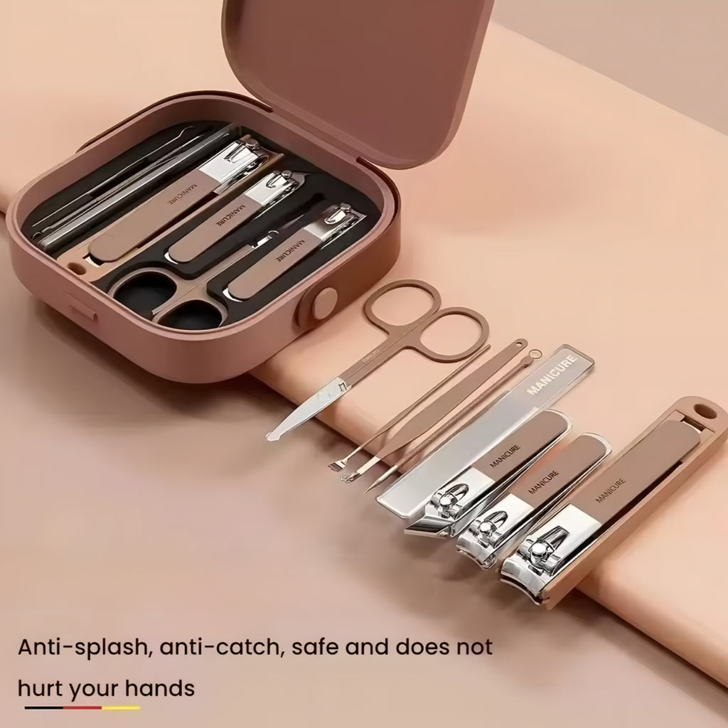 Kit Manicure Professionale in Acciaio Inox – Completo e Portatile