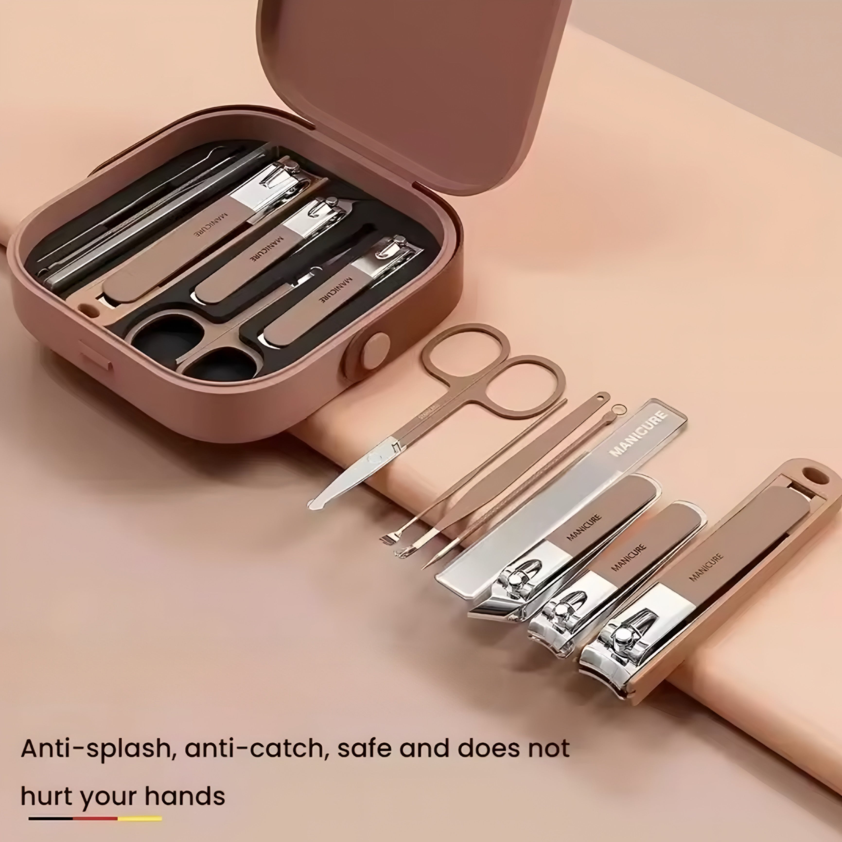 Kit Manicure Professionale in Acciaio Inox – Completo e Portatile